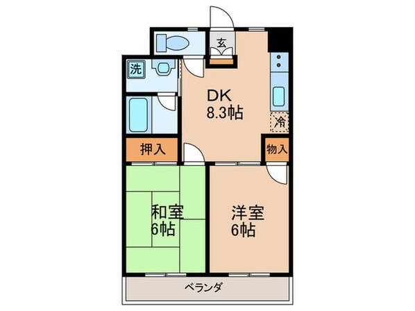 あずさハイツの物件間取画像